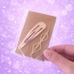 Rose Gold Hair Clip Set
